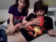 awesome couple fuck hard on webcam